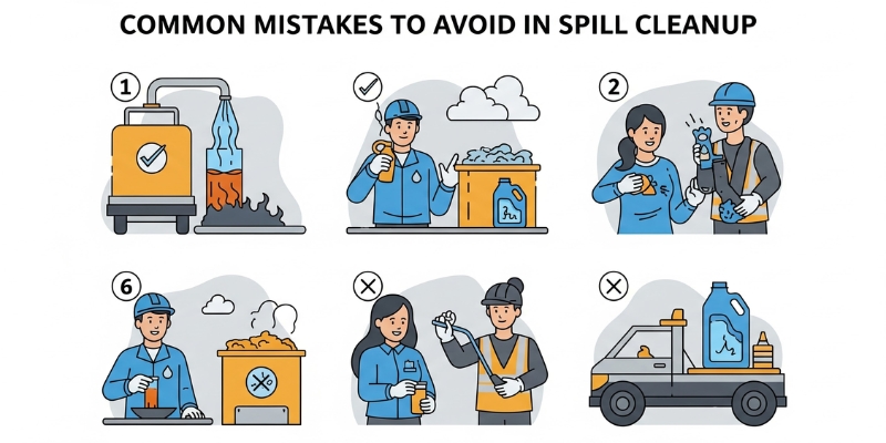 Common Mistakes to Avoid in Spill Cleanup